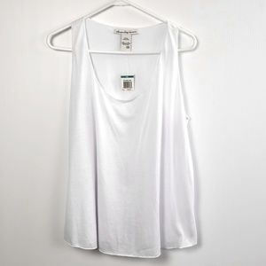 💚American Rag Women's Basic Tank top white sz0X